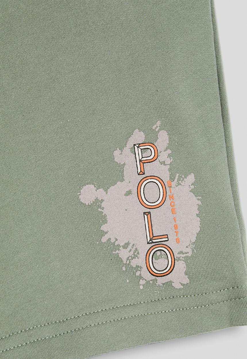POLO - Boys Jabulani Printed Short - Thyme