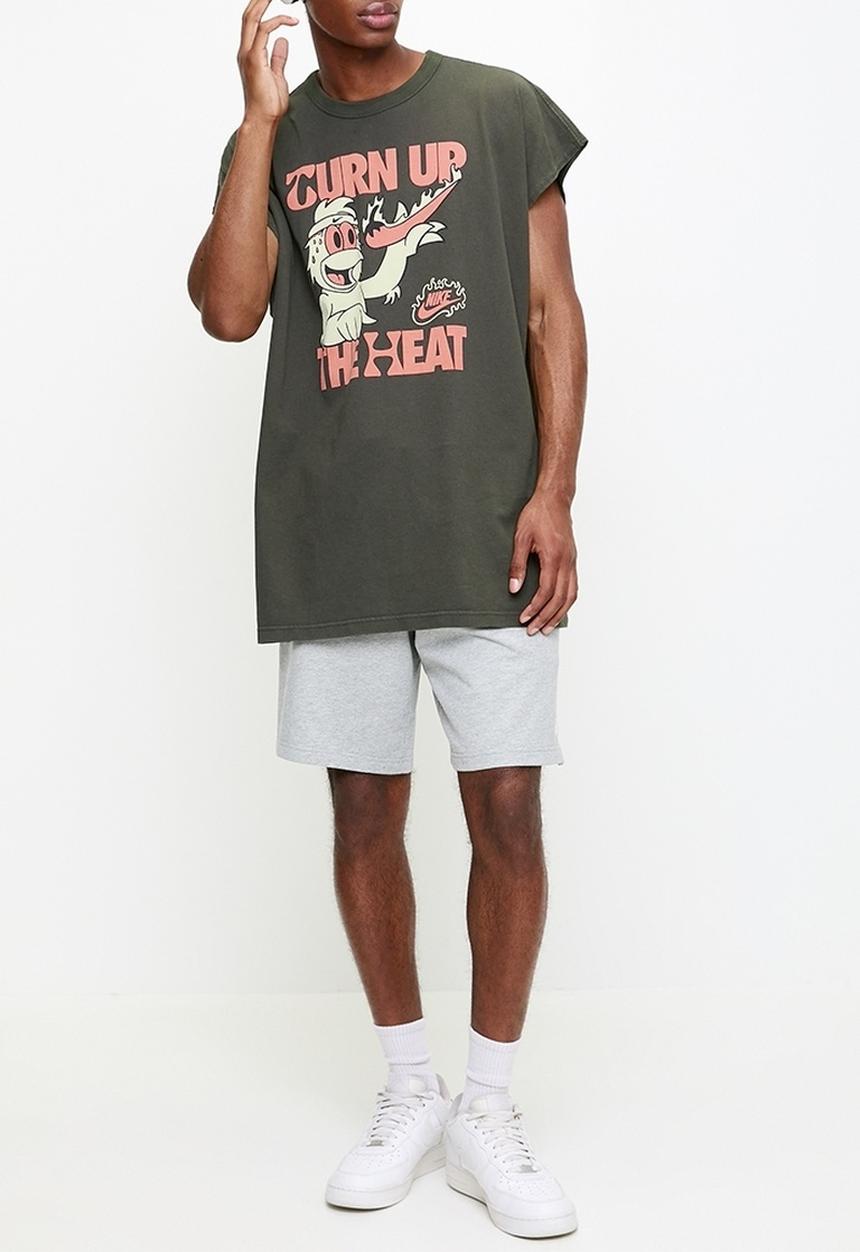 Nike - Club Knit Short - Dk Grey Heather/White
