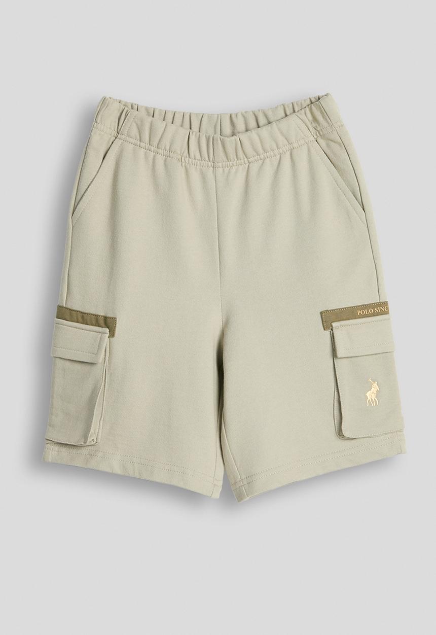 POLO - Boys Kenneth Cargo Short - Fog