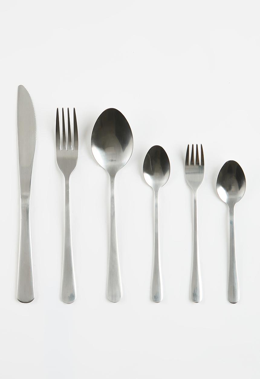 Excellent Houseware - Silver Mirror Polish Cutlery Set 72pcs - silver