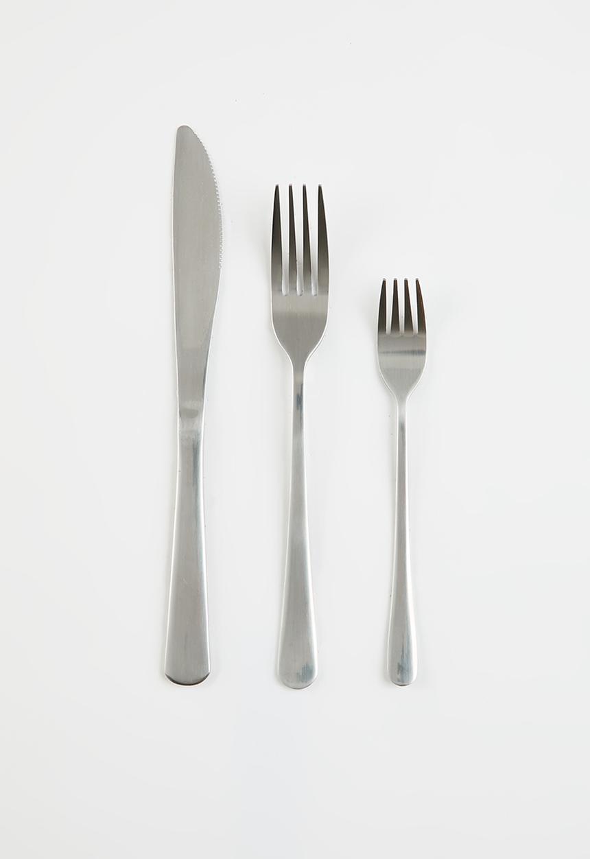 Excellent Houseware - Silver Mirror Polish Cutlery Set 72pcs - silver