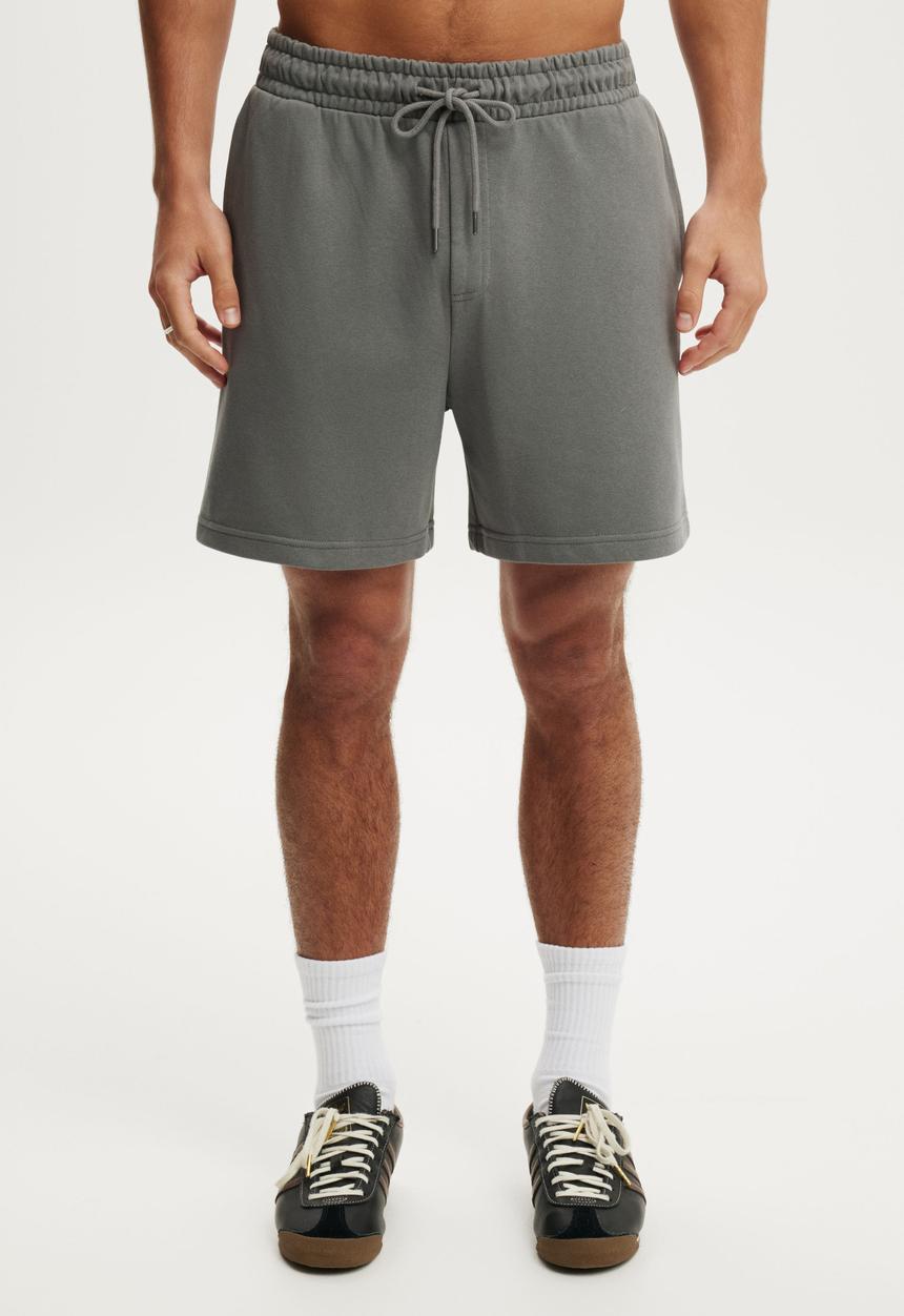 Cotton On - Everyday Fleece Short - Slate Stone
