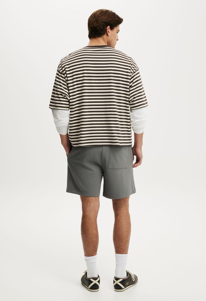 Cotton On - Everyday Fleece Short - Slate Stone
