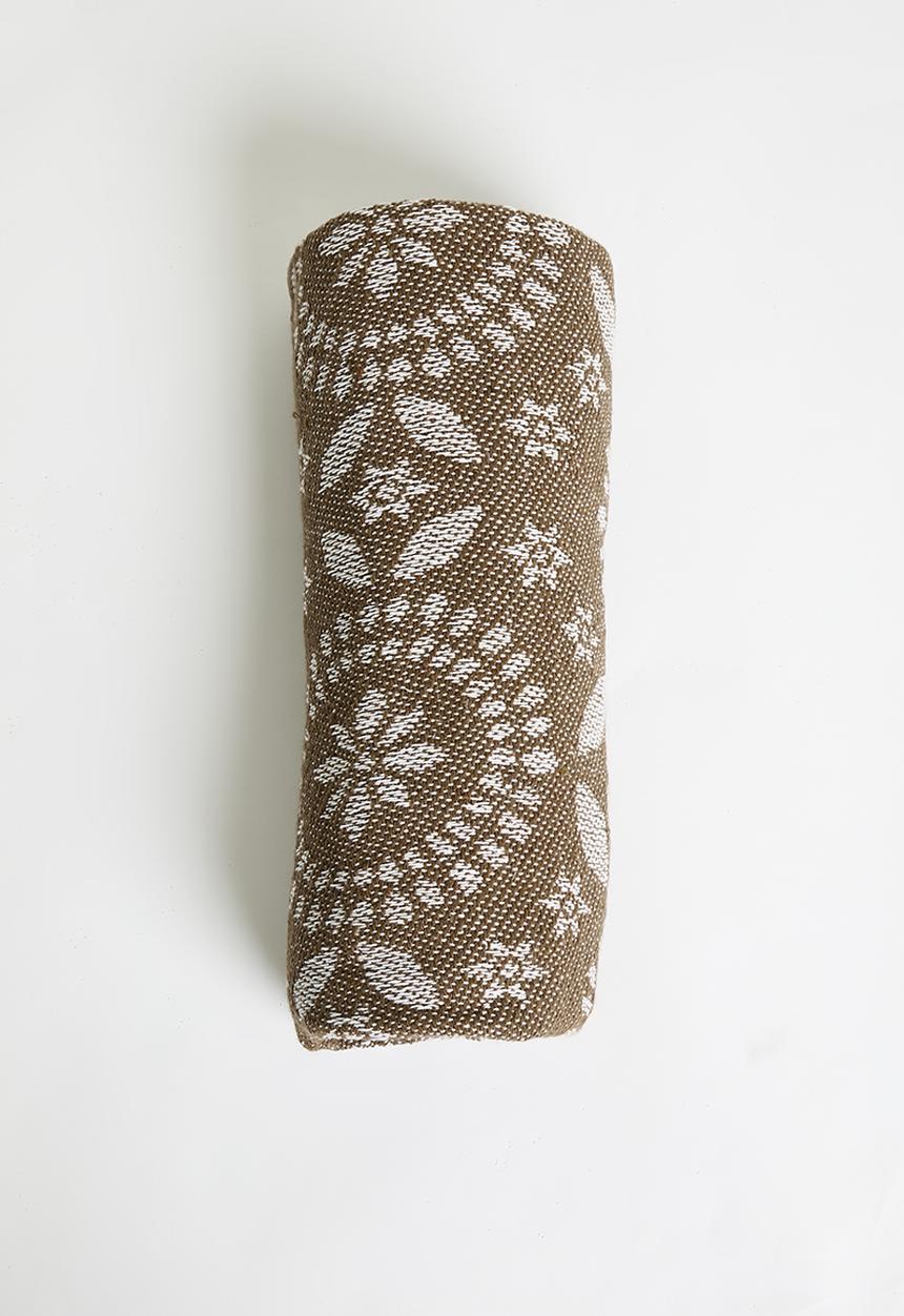 H&S - Floral Cotton Throw - Natural