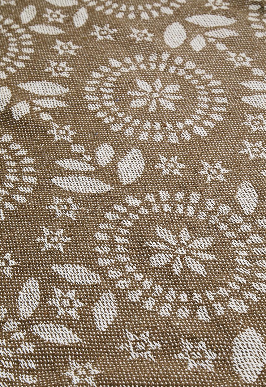 H&S - Floral Cotton Throw - Natural