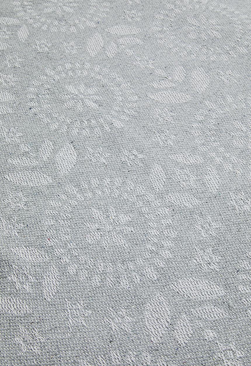 H&S - Floral Cotton Throw - Blue