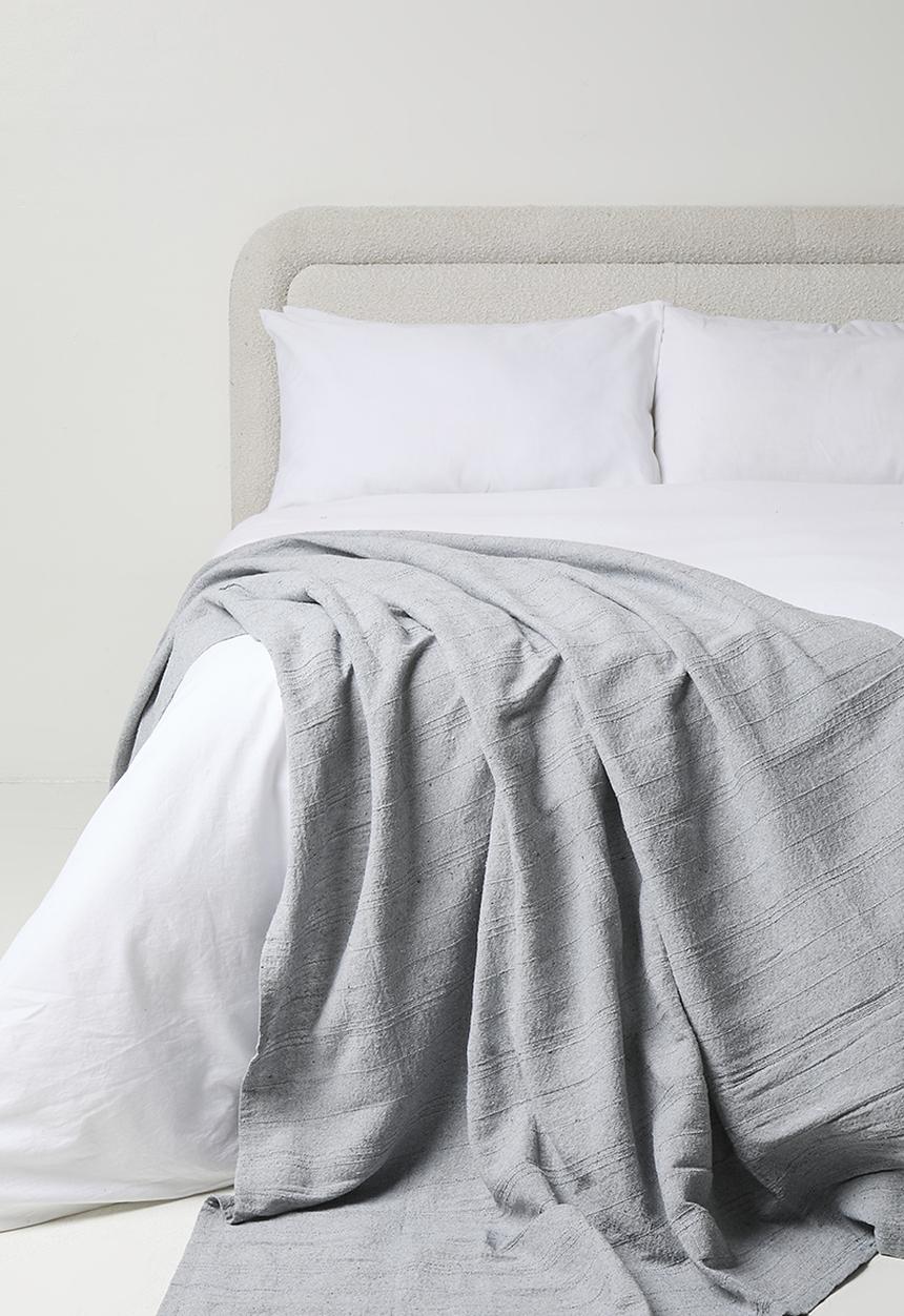 H&S - Cotton Blanket - Grey