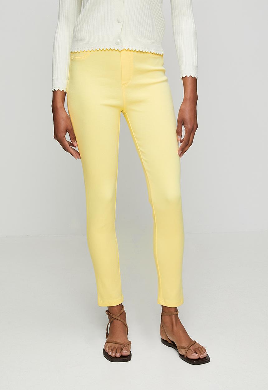 Stella Morgan - Narrow Waistband Mid Wasit Pull On Legging - Lemon