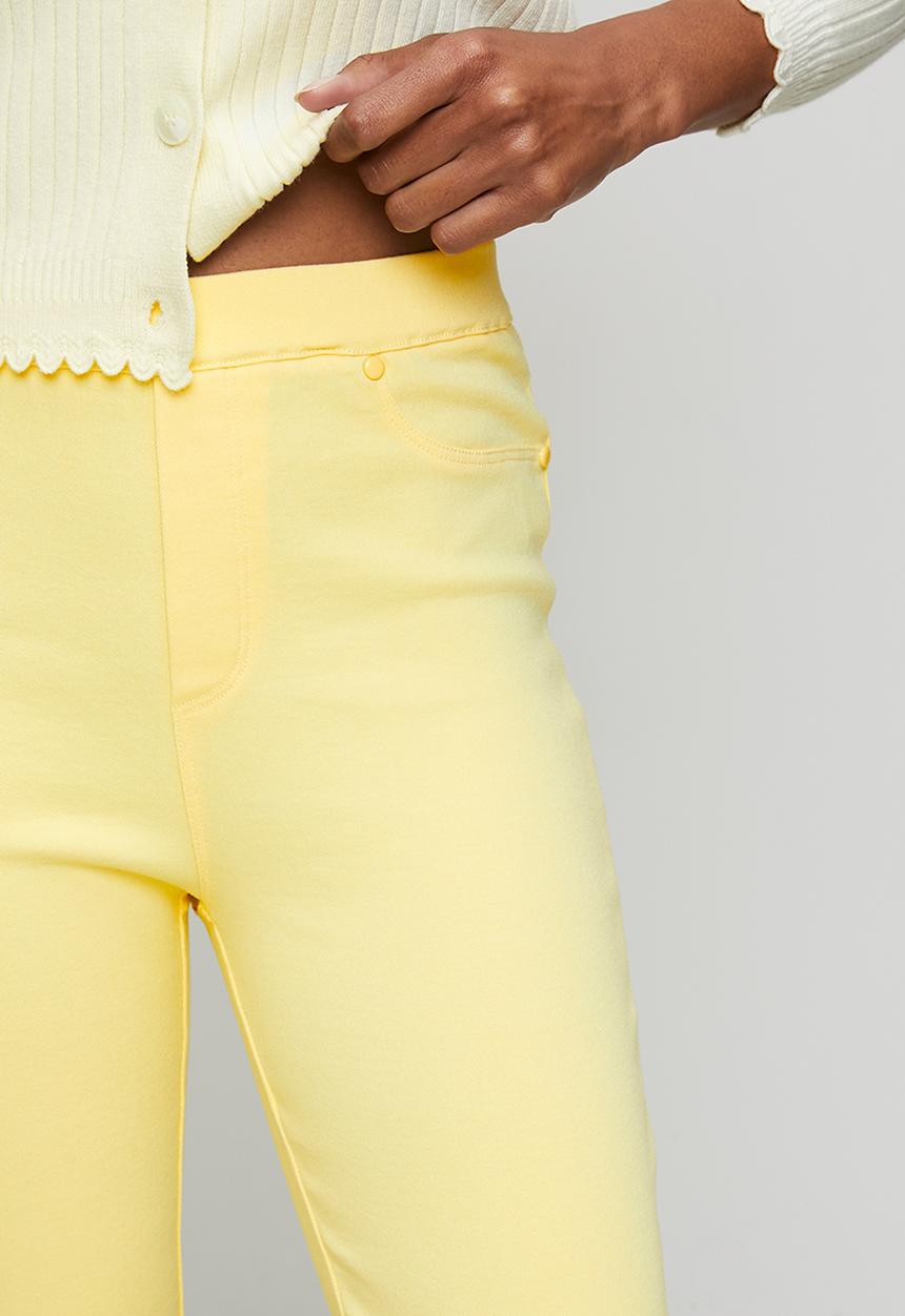 Stella Morgan - Narrow Waistband Mid Wasit Pull On Legging - Lemon