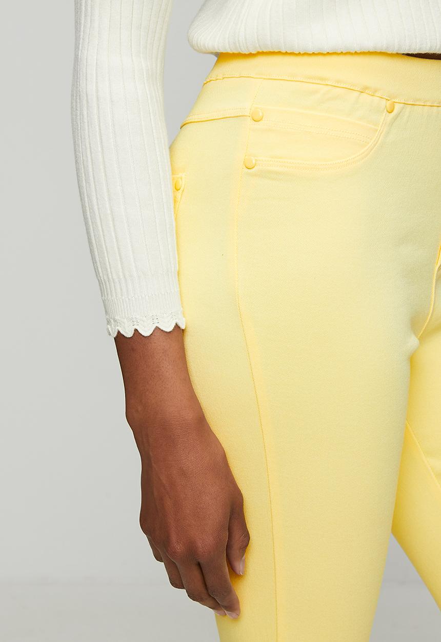 Stella Morgan - Narrow Waistband Mid Wasit Pull On Legging - Lemon