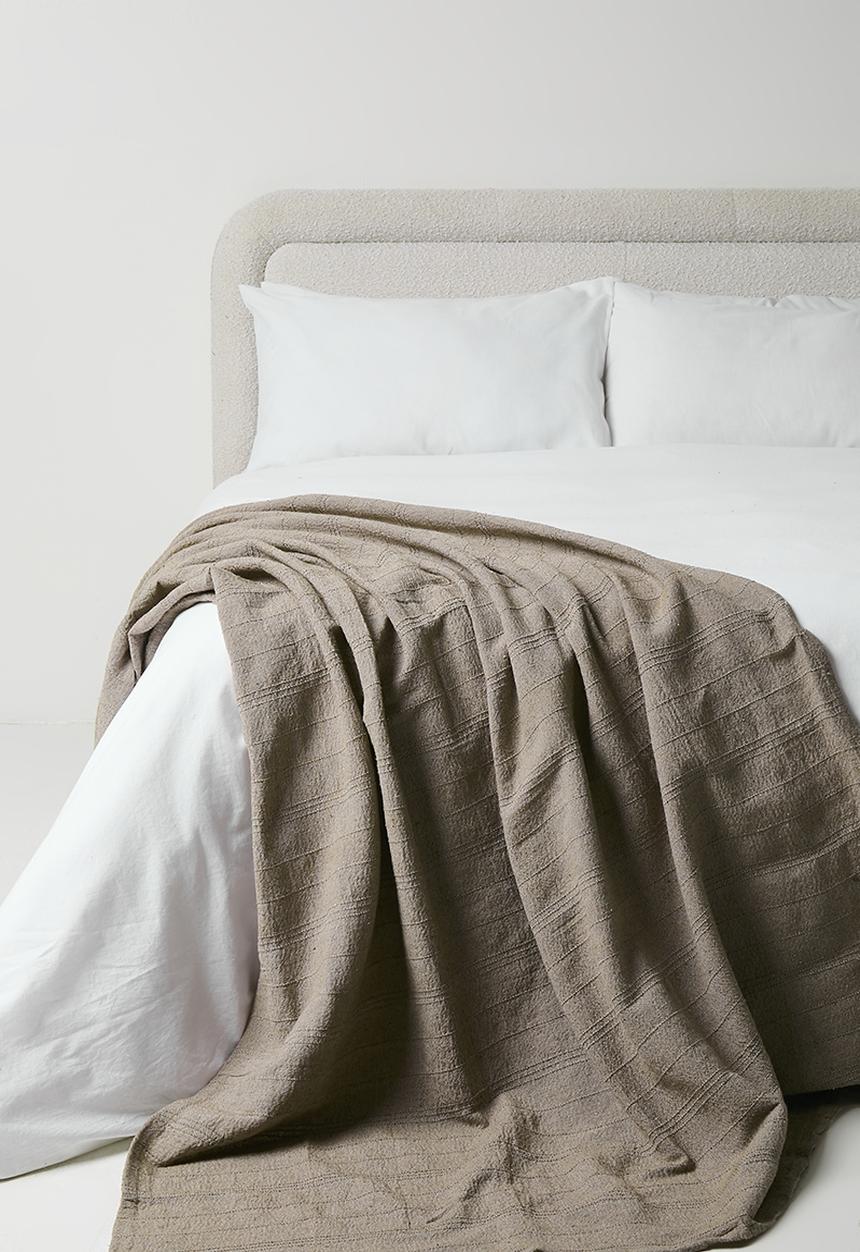 H&S - Cotton Blanket - Natural