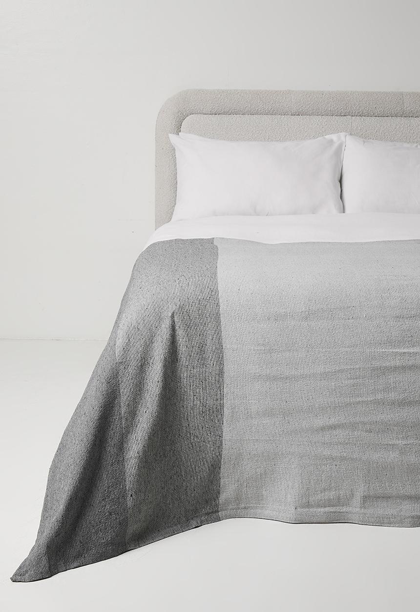 H&S - Cotton Melange Blanket - Grey