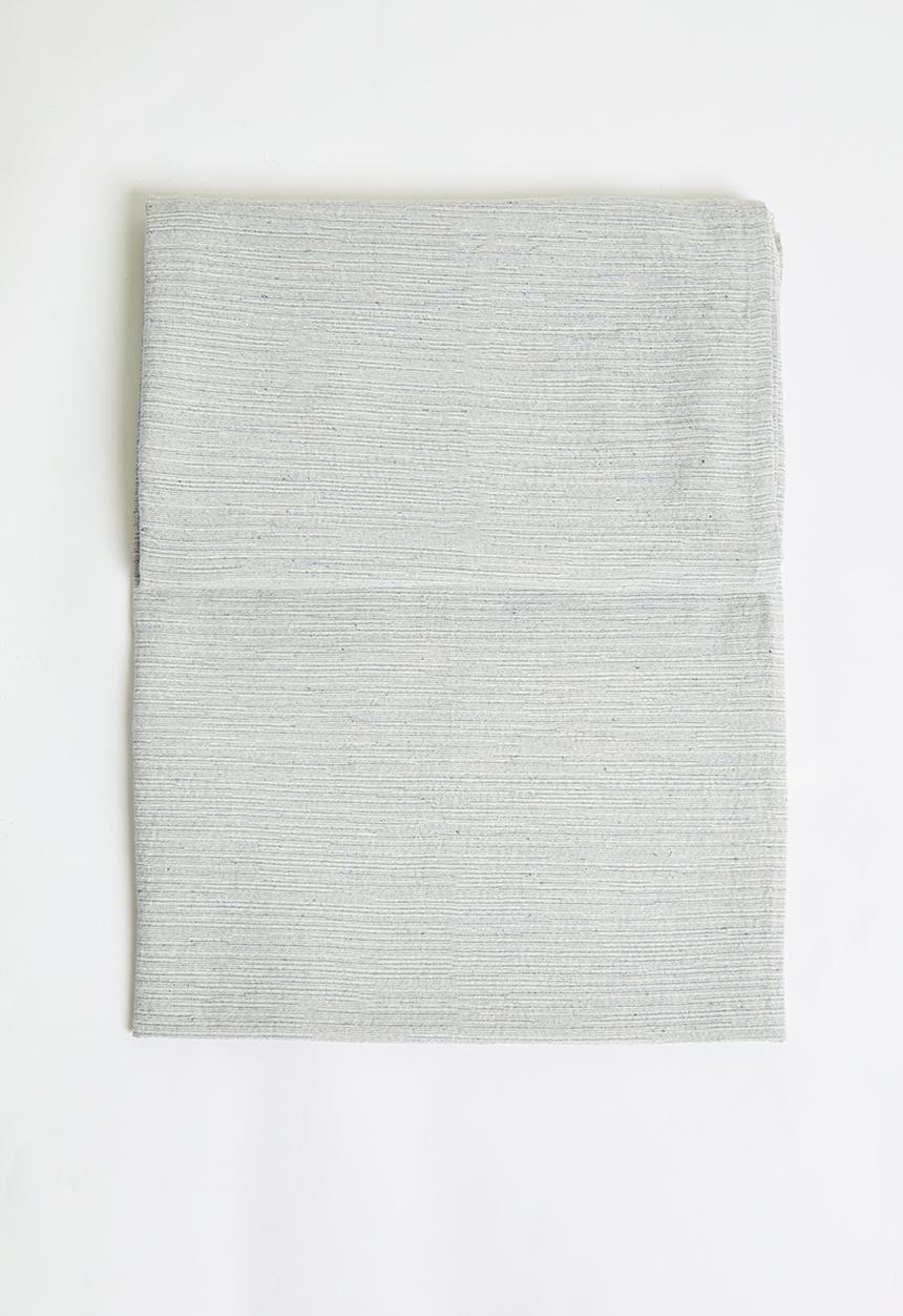 H&S - Cotton Striped Blanket - Grey
