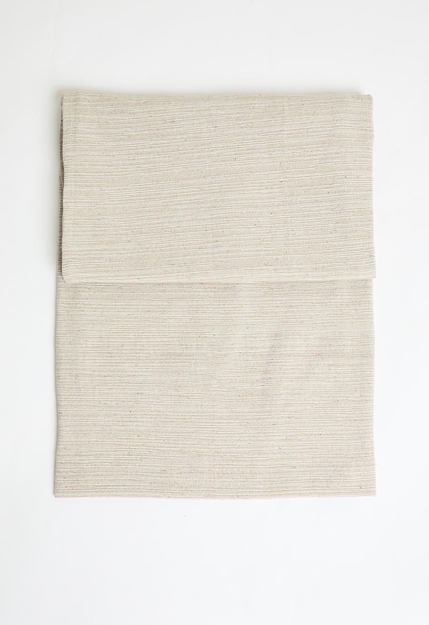 H&S - Cotton Striped Blanket - Natural