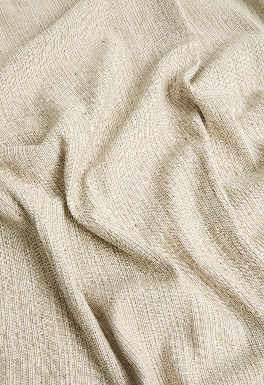 H&S - Cotton Striped Blanket - Natural