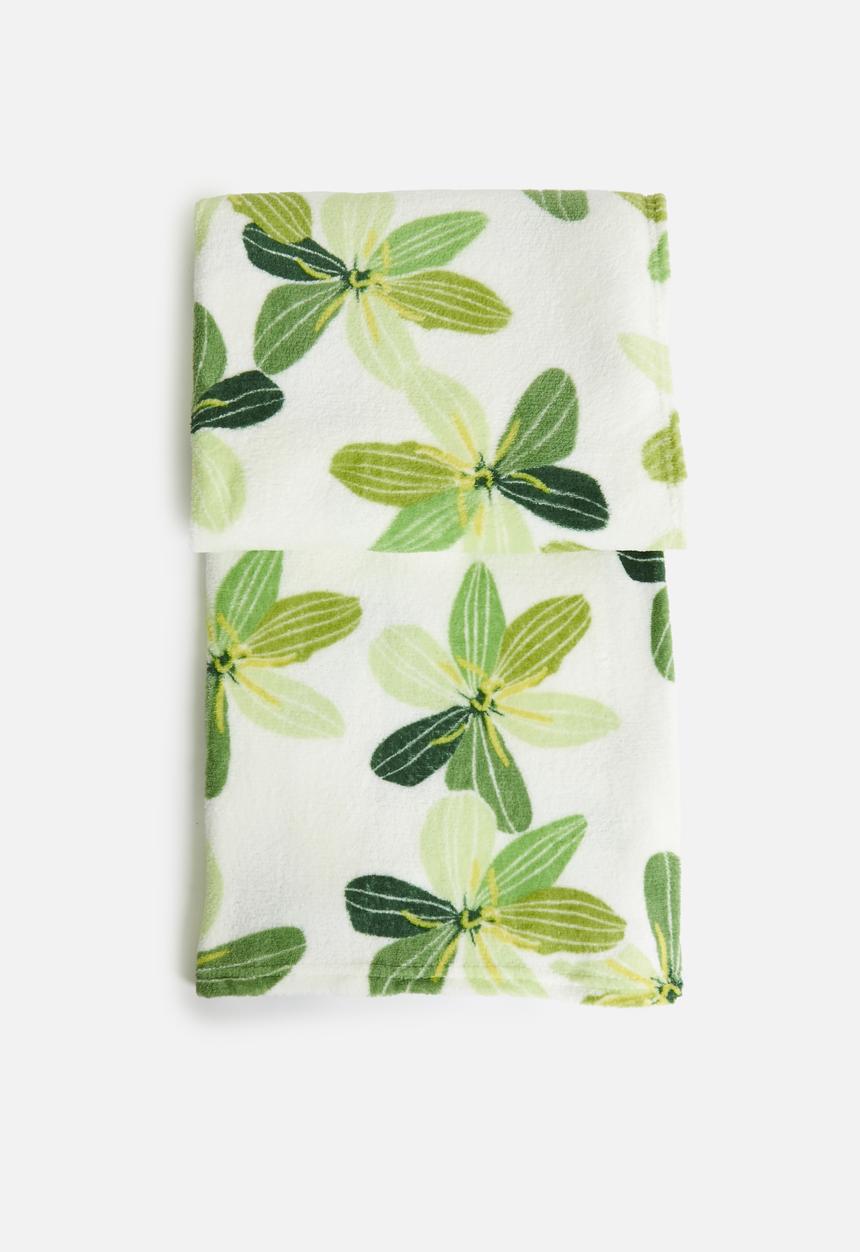 H&S - Floral Fleece Throw - Multi