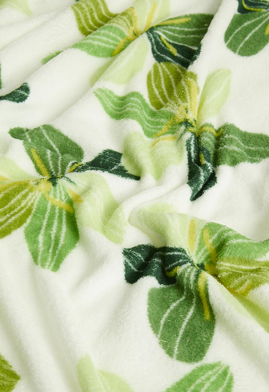 H&S - Floral Fleece Throw - Multi