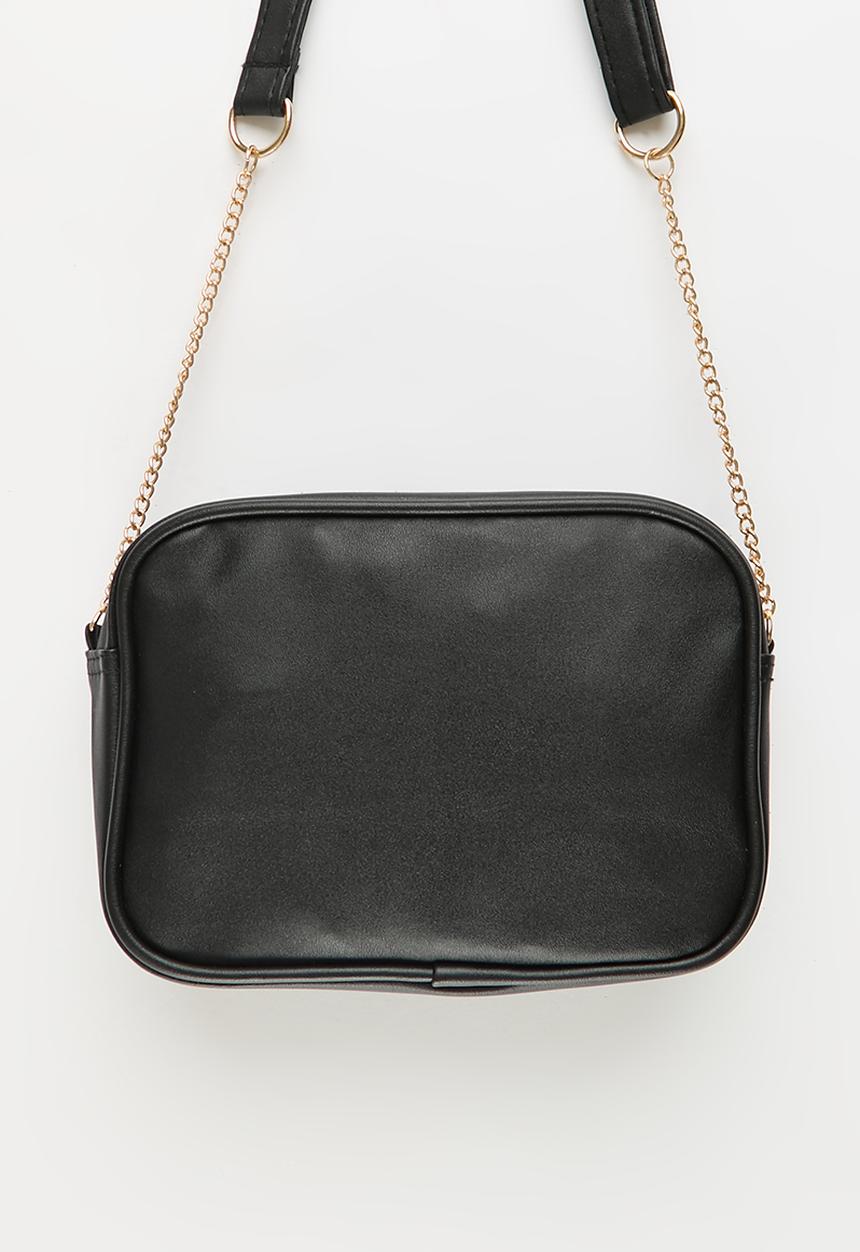Pop Candy - Barbie Chevron Pu Sling Bag - black