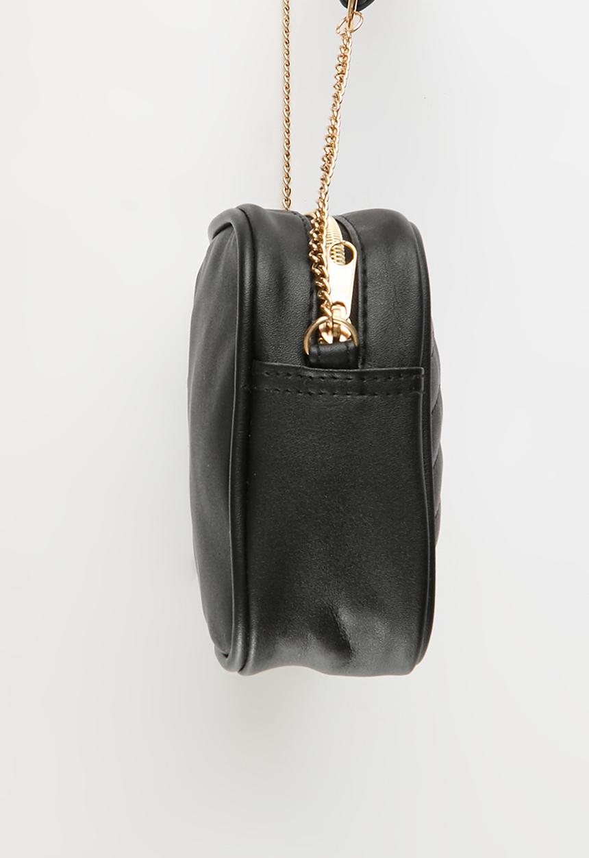 Pop Candy - Barbie Chevron Pu Sling Bag - black