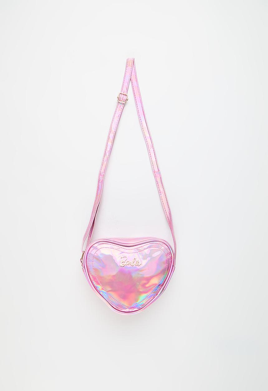 Pop Candy - Barbie Metallic Heart Sling Bag - pink