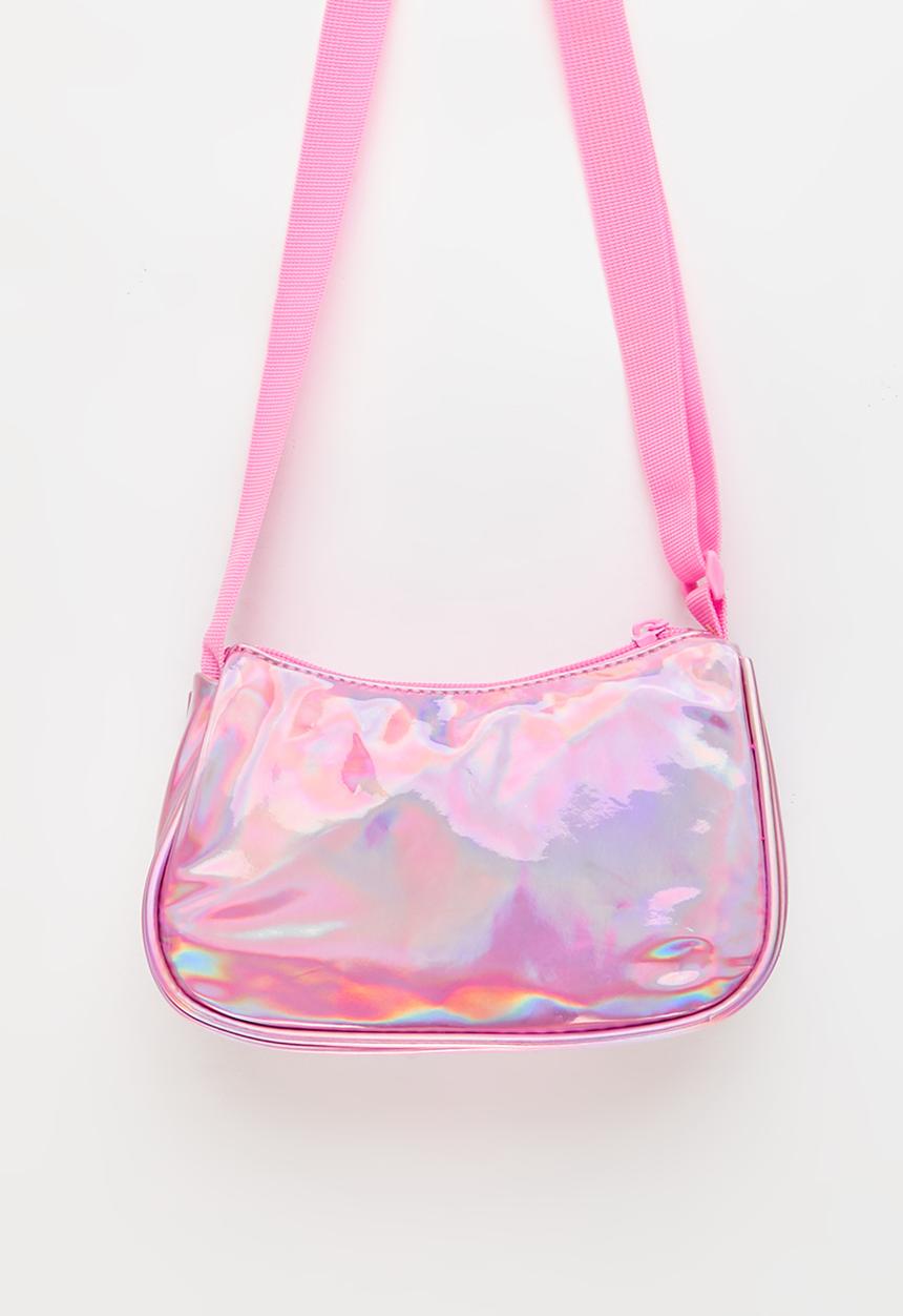 Pop Candy - Princess Metallic Hobo Sling Bag - pink