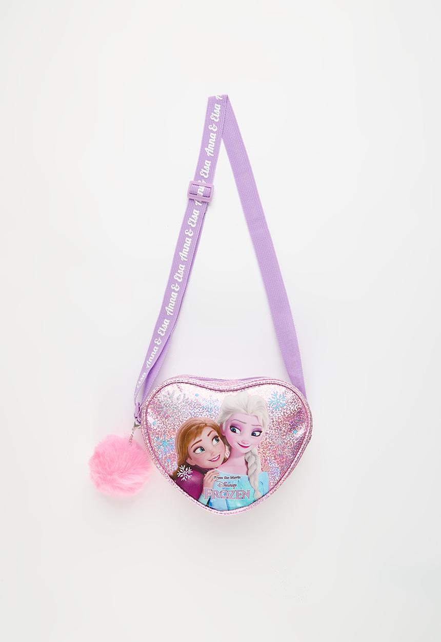 Pop Candy - Frozen Shimmer Heart Sling Bag - purple