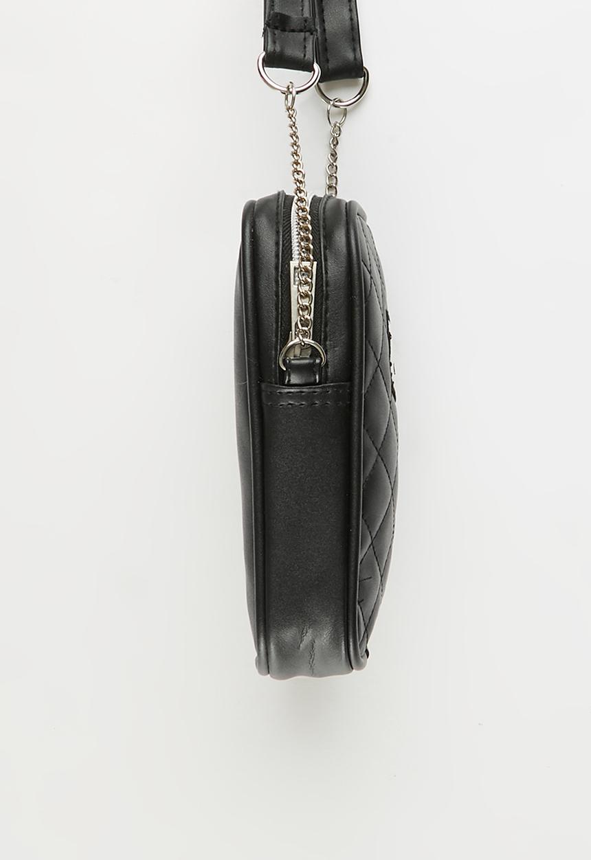 Pop Candy - Hello Kitty Quilted Pu Sling Bag - black