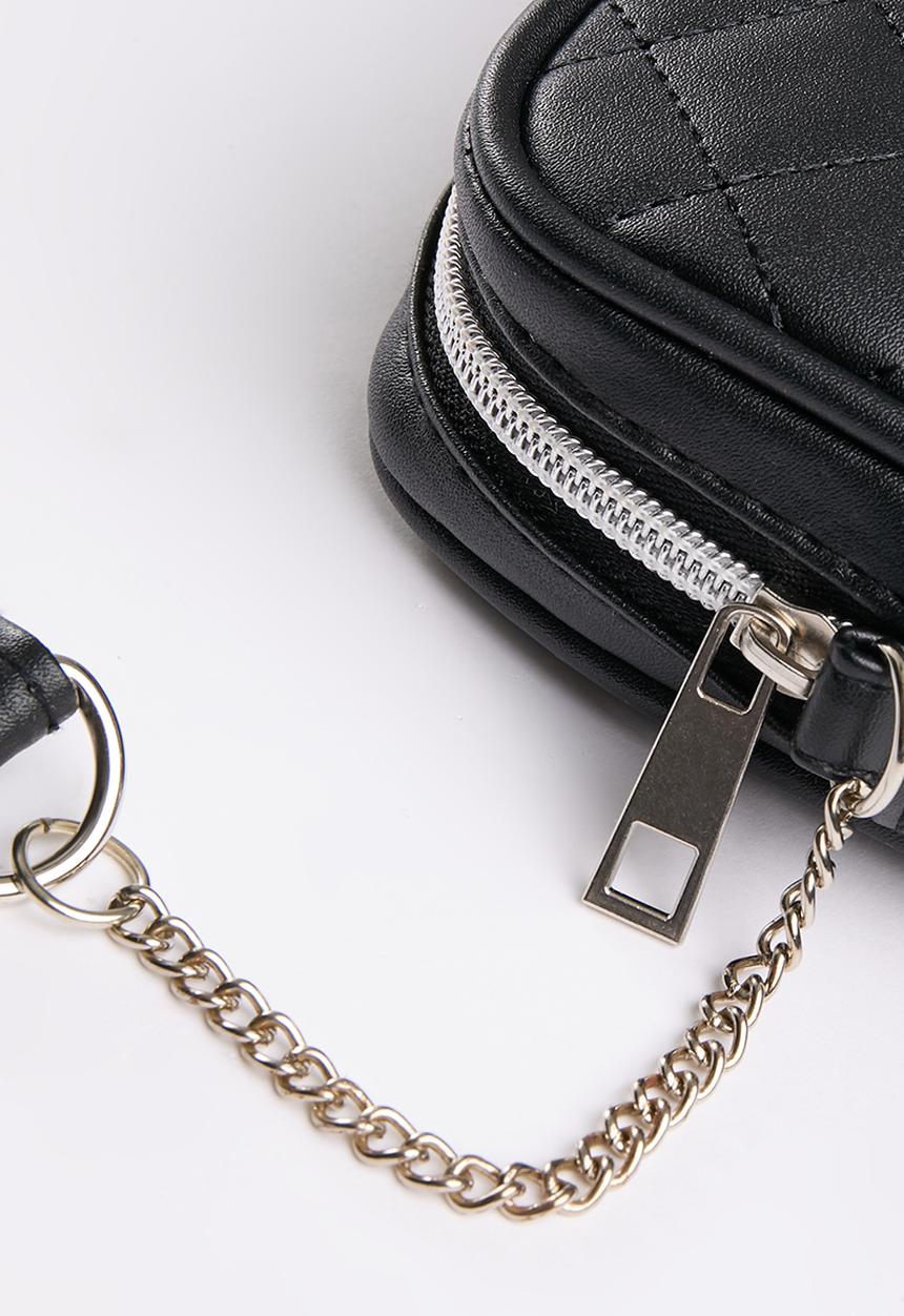 Pop Candy - Hello Kitty Quilted Pu Sling Bag - black