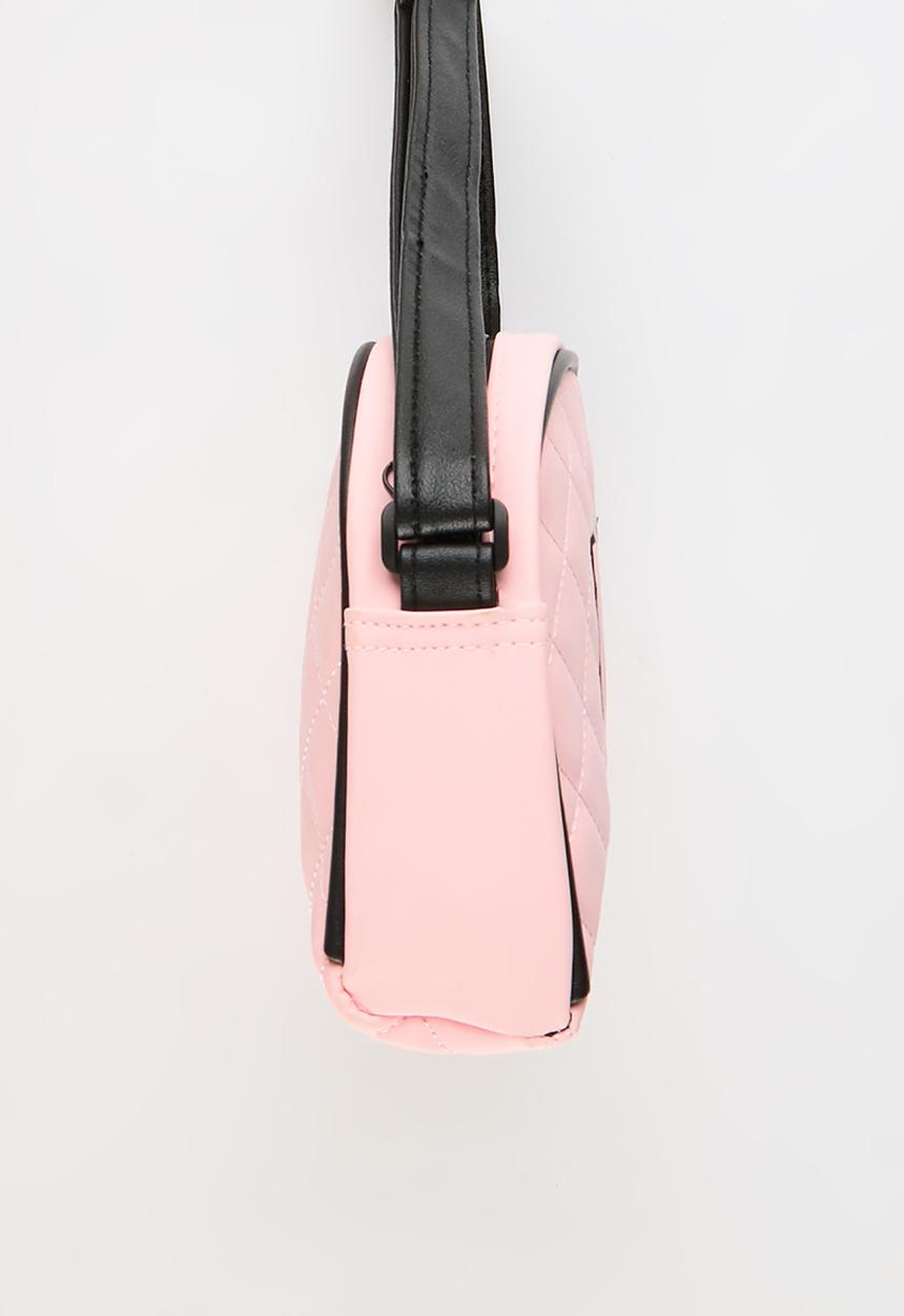 Pop Candy - Minnie Quilted Pu Crossbody - pink/black