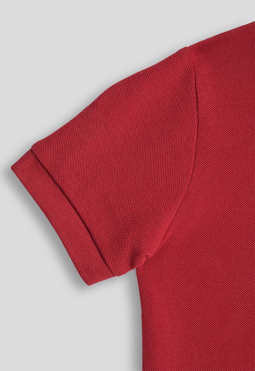 POLO - Boys Aron Short Sleeve Golfer - Dark Red