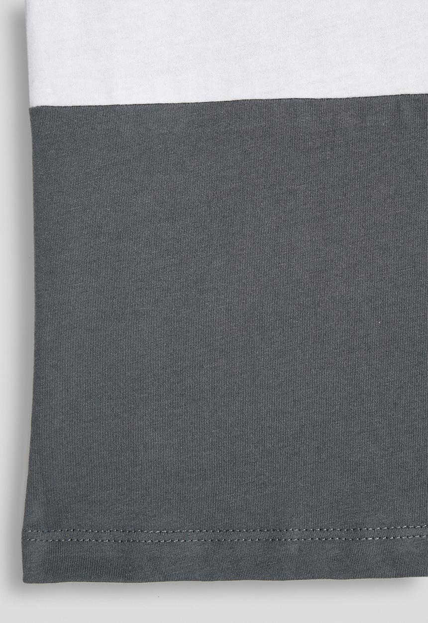 POLO - Boys Jude Colour Blocked Vest - Gunmetal