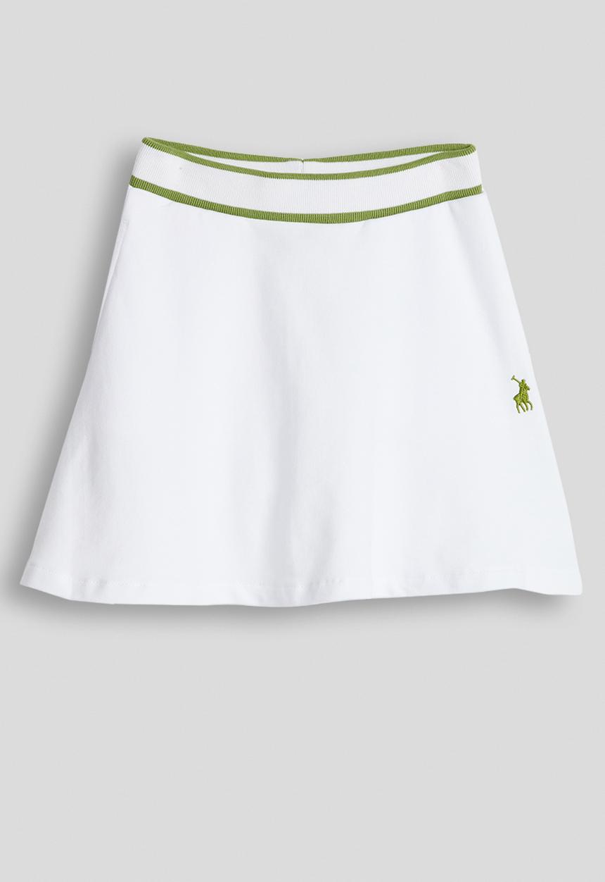 POLO - Girls Harper Skater Skirt - White