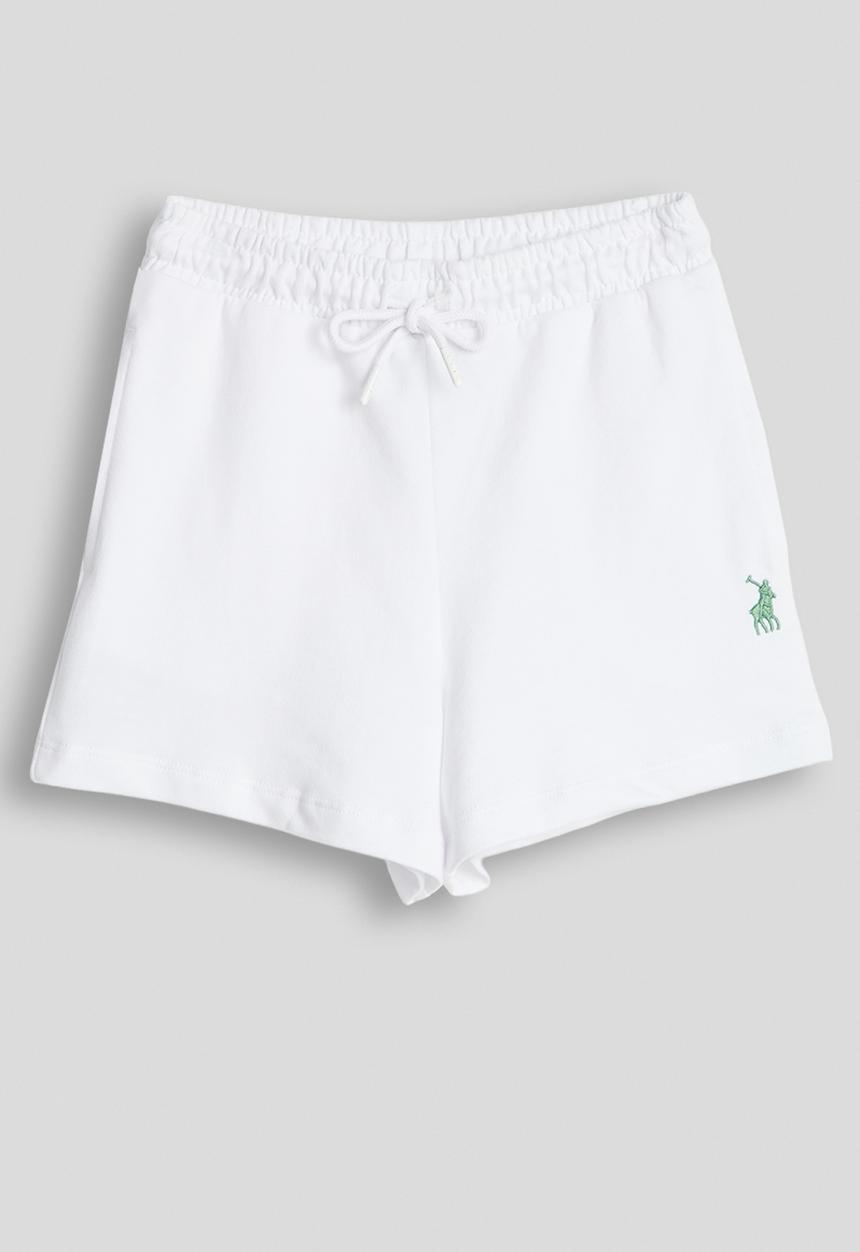 POLO - Girls Kim Printed Sport Short - White