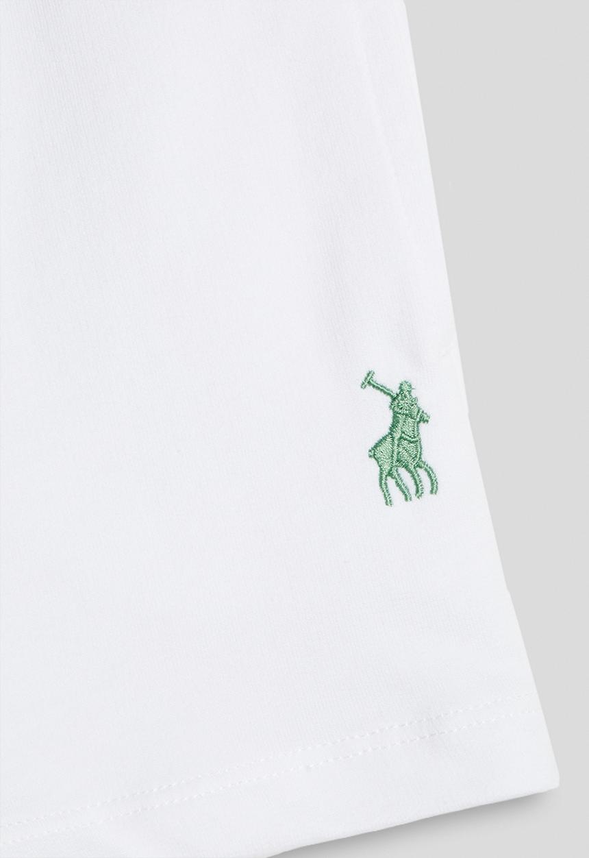 POLO - Girls Kim Printed Sport Short - White