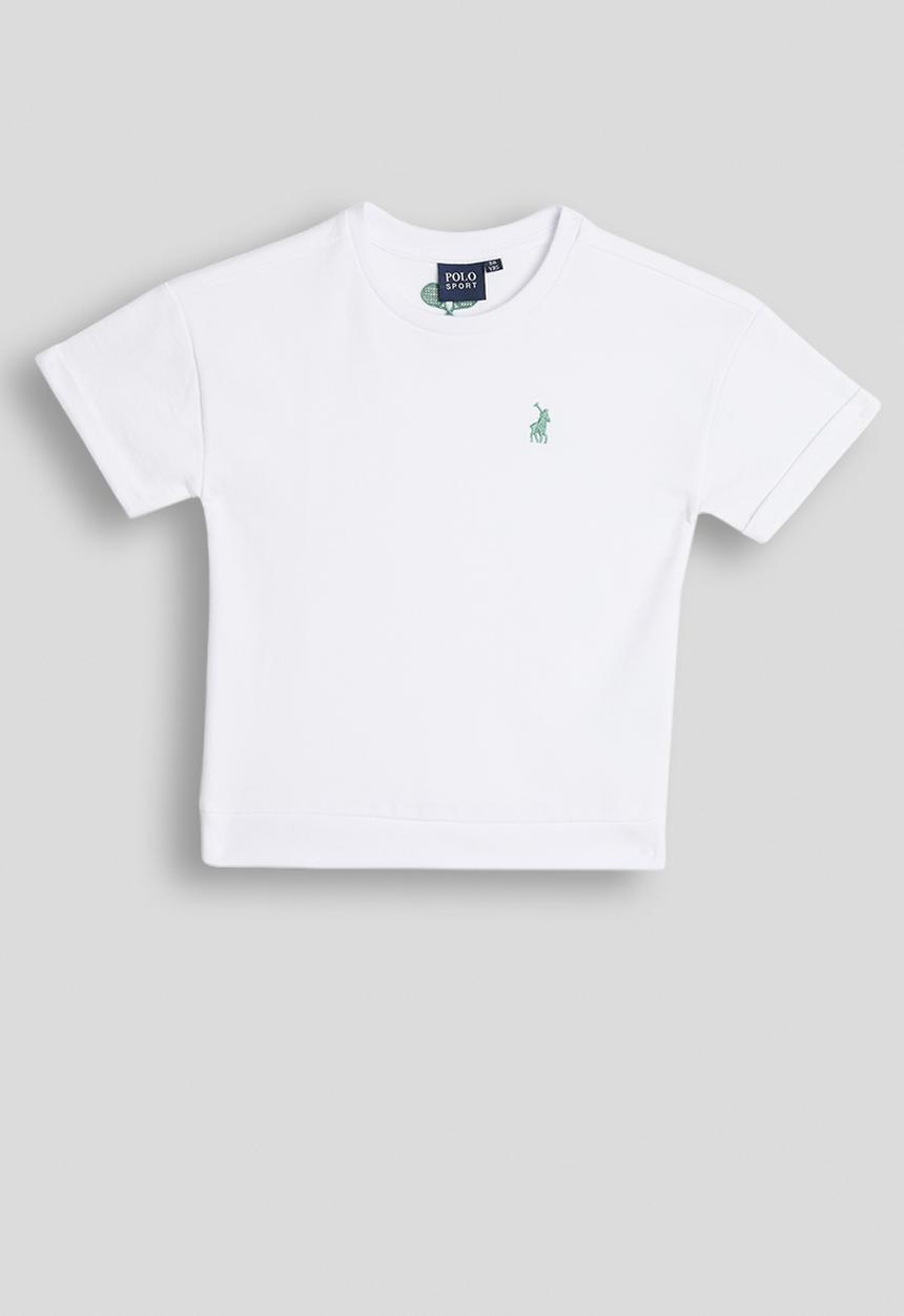 POLO - Girls Kim Sport Short sleeve Tee - White