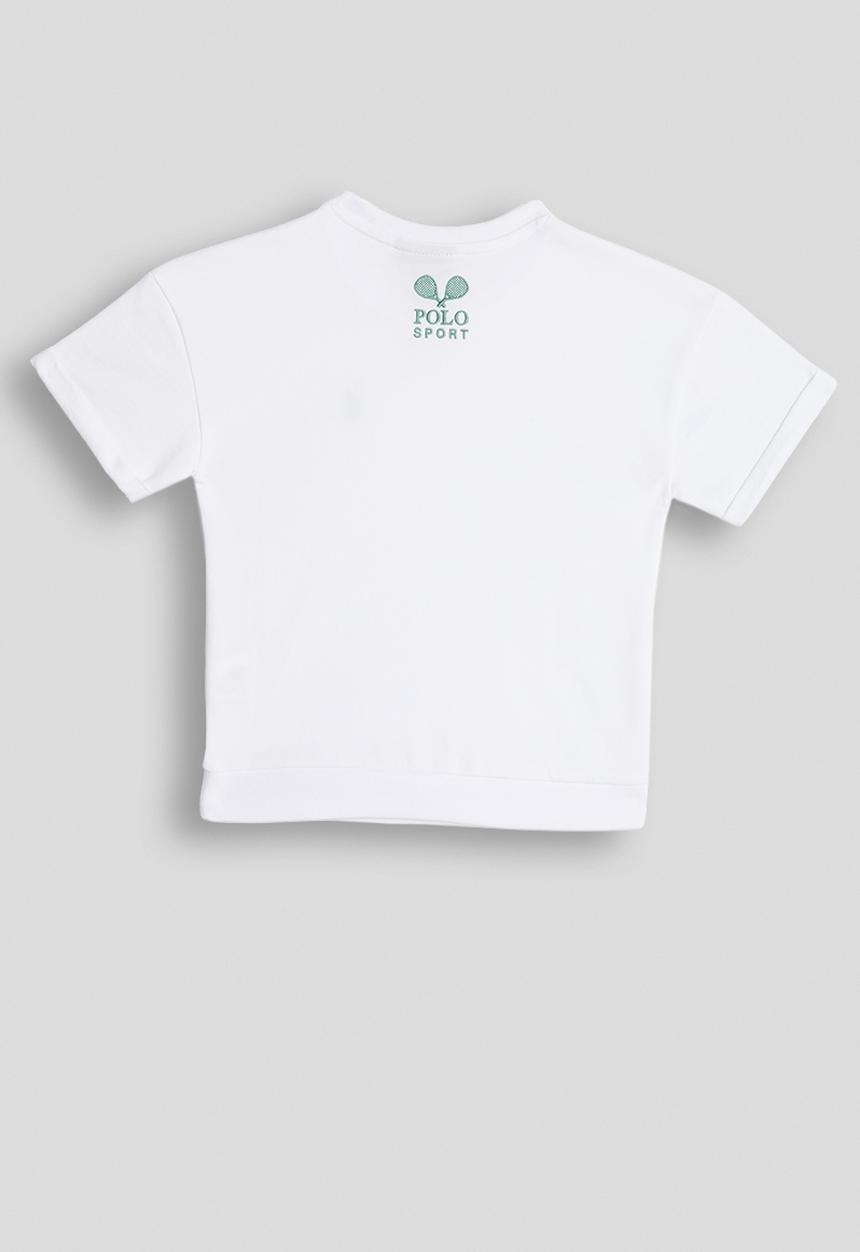 POLO - Girls Kim Sport Short sleeve Tee - White