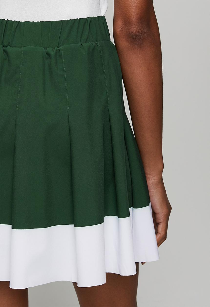 POLO - Wmn Sam Pleated Sport Skort - Forest Green