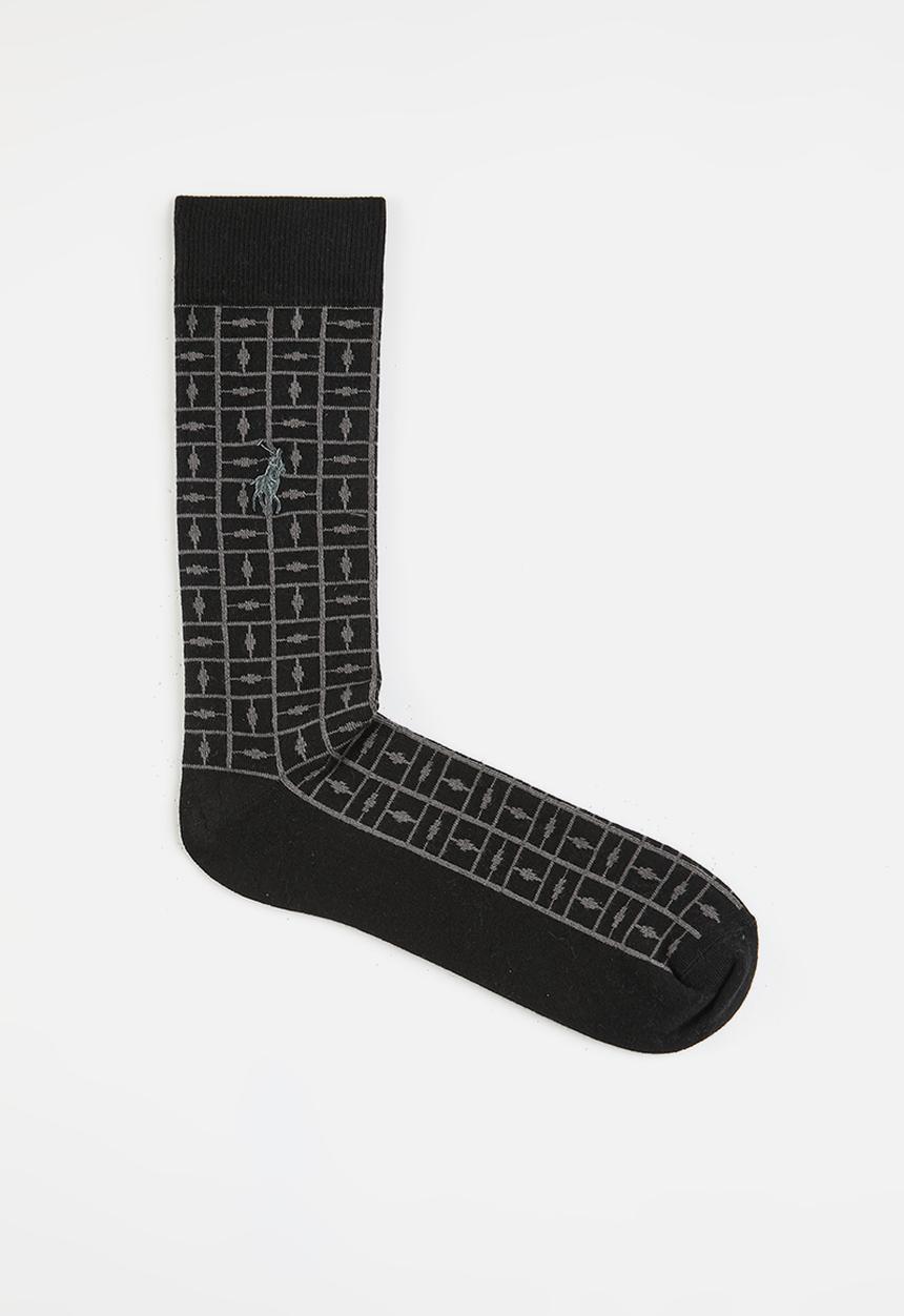 POLO - Maze Pattern Sock - Black Multi