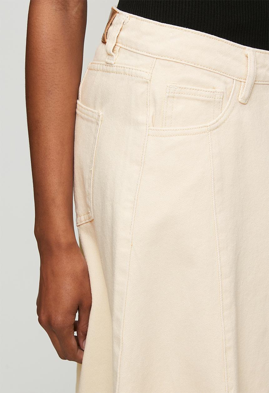 POLO - Wmn Yara Denim Skirt - Stone Wash
