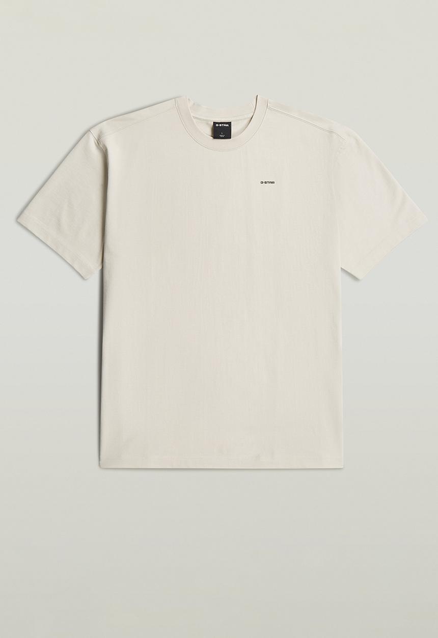 G-STAR - Large Woven Badge Relaxed R T - Whitebait