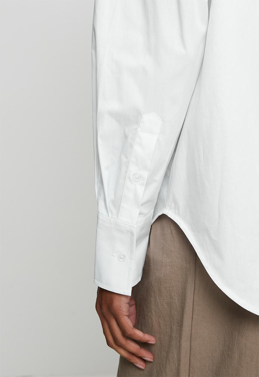 POLO - Wmn Camilla Ls Relaxed Shirt - White