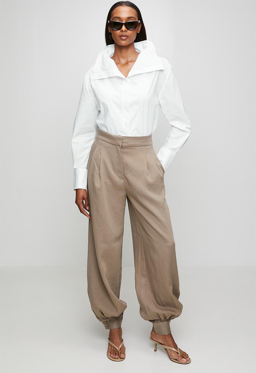 POLO - Wmn Camilla Ls Relaxed Shirt - White