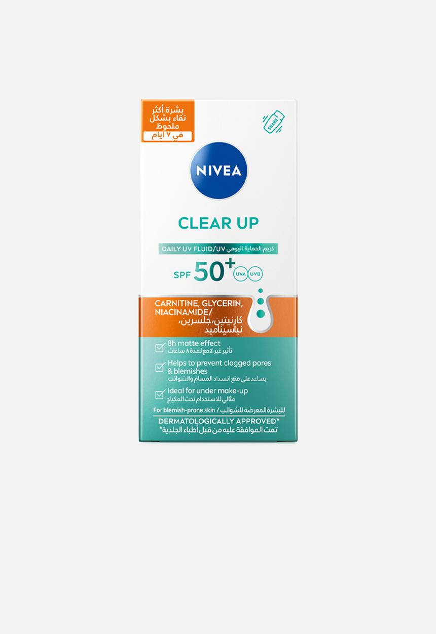 Nivea - Clear Up Daily UV Face Fluid SPF50+ for Blemish Prone Skin -  40ml