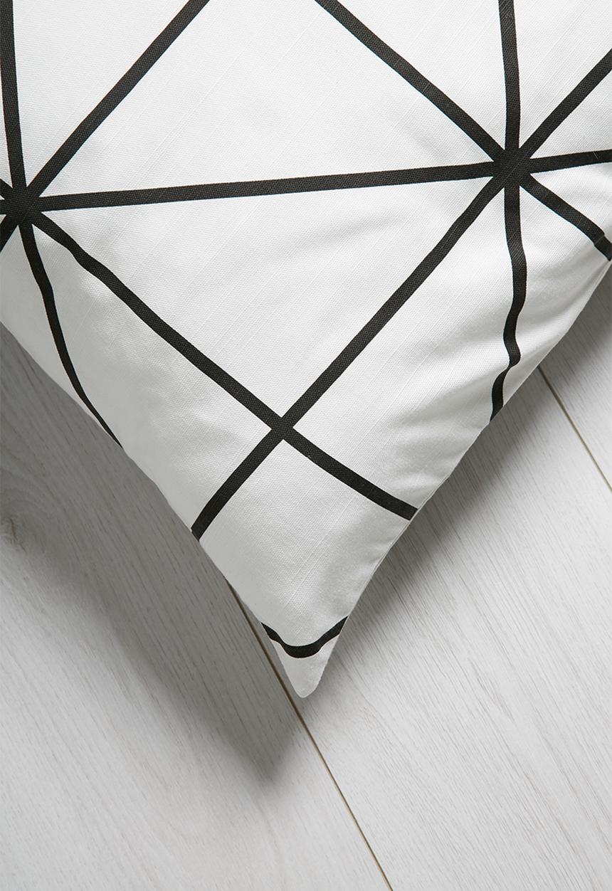 Sixth Floor - Diamond cushion cover - black