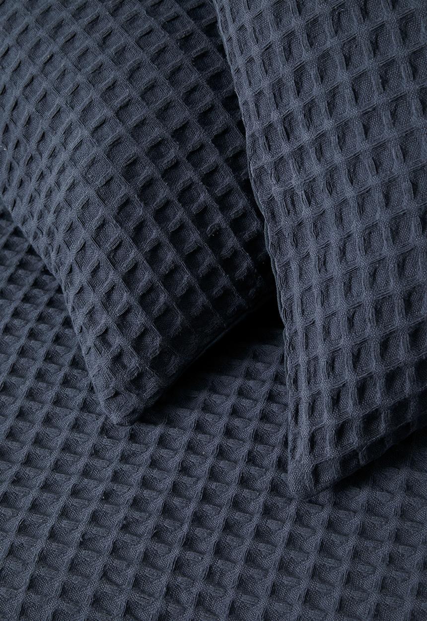 Sixth Floor - Mesa Cotton Waffle Duvet Cover Set Navy
