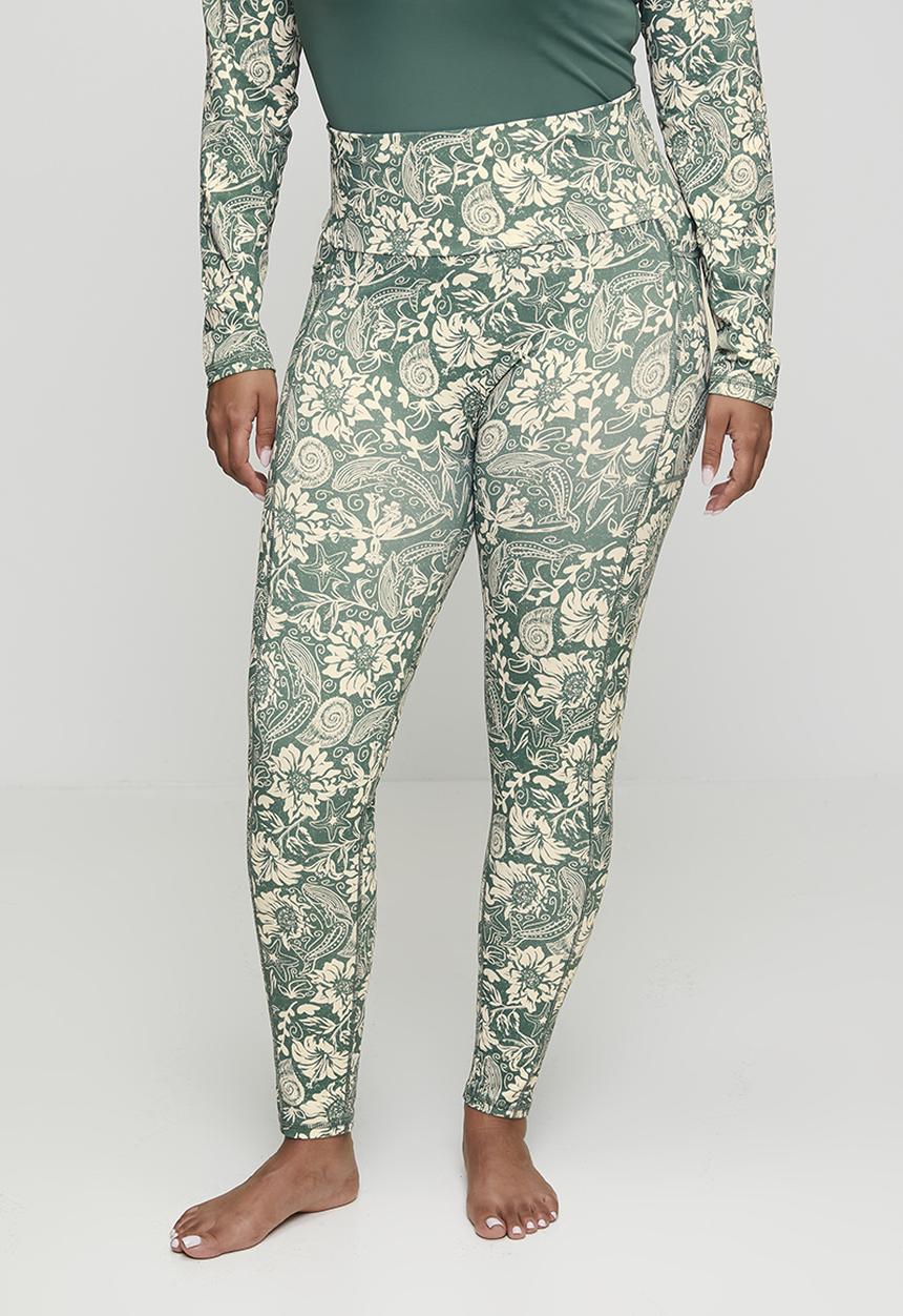 Lizzy - Plus ladies elasticated leggings - beach boho