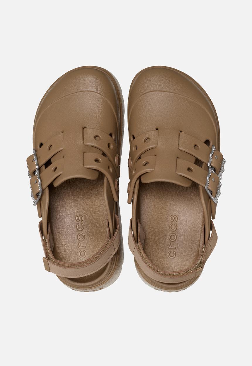 Crocs - Loaferette bejeweled clog - sepia