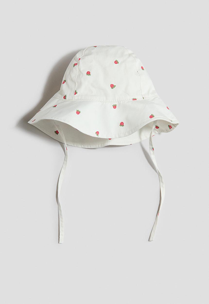 H&M - Sun hat - white/strawberries