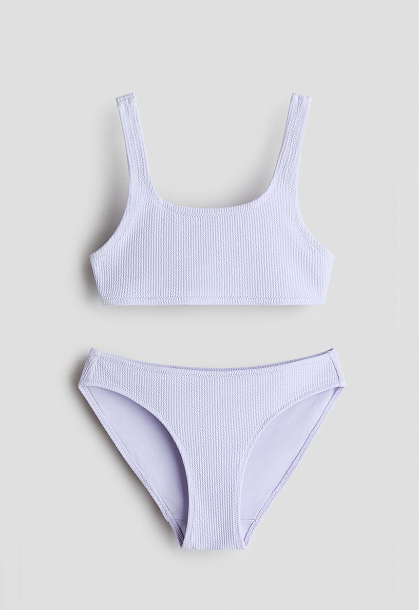 H&M - Textured bikini - lilac