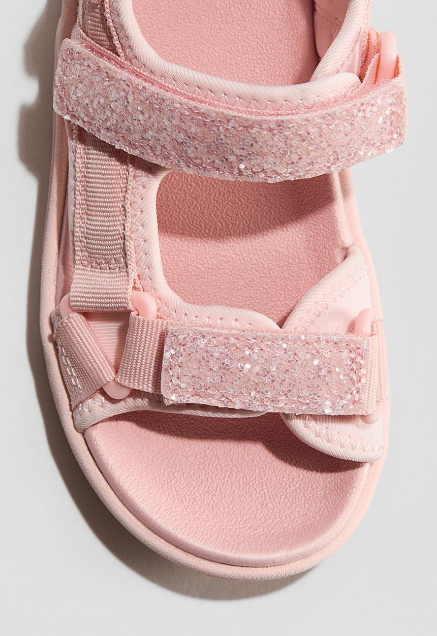 H&M - Scuba sandals - light pink/glittery